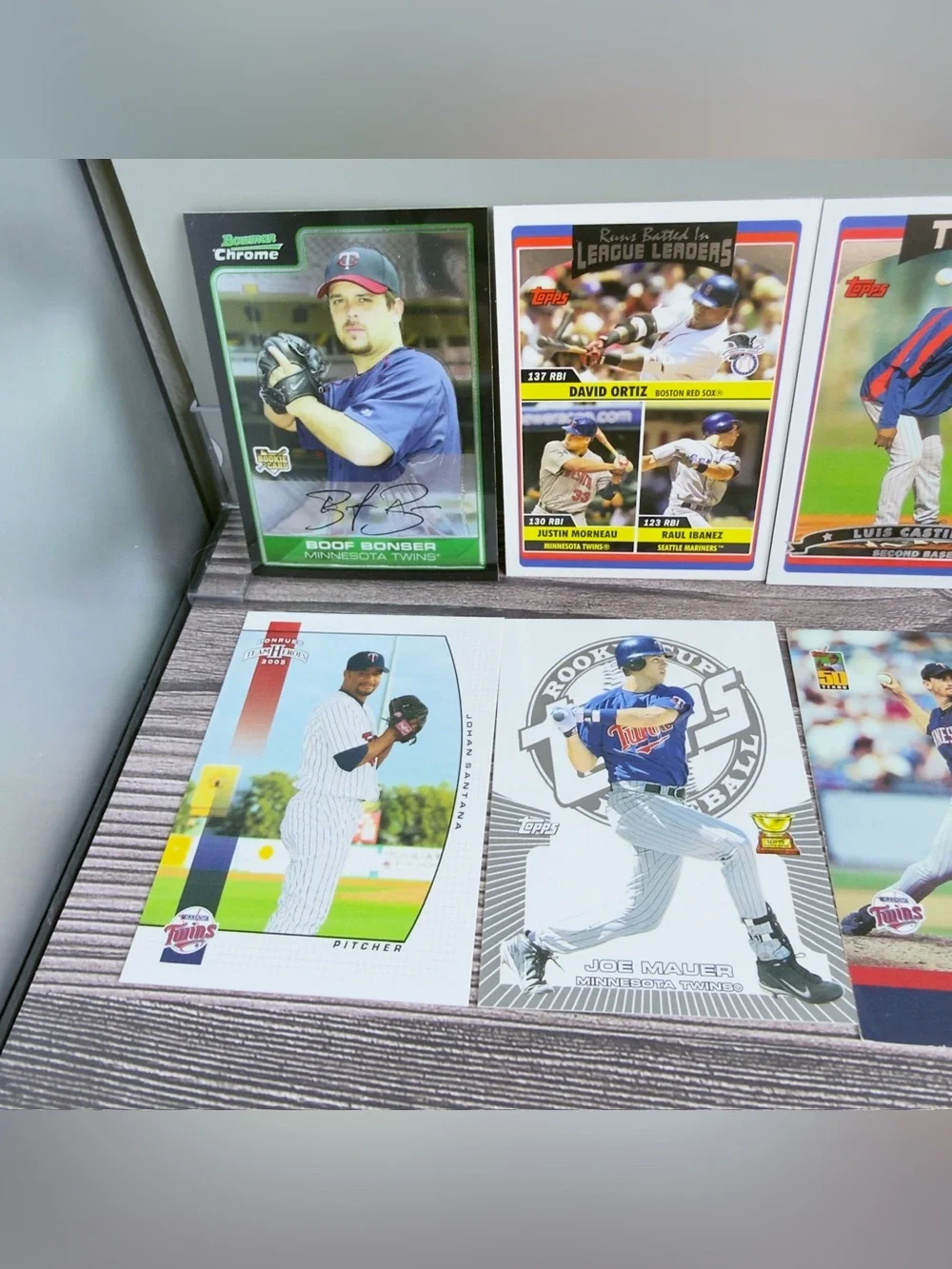 Minnesota Twins Card Lot 12x Mauer Ortiz Radke Chrome Rookie +